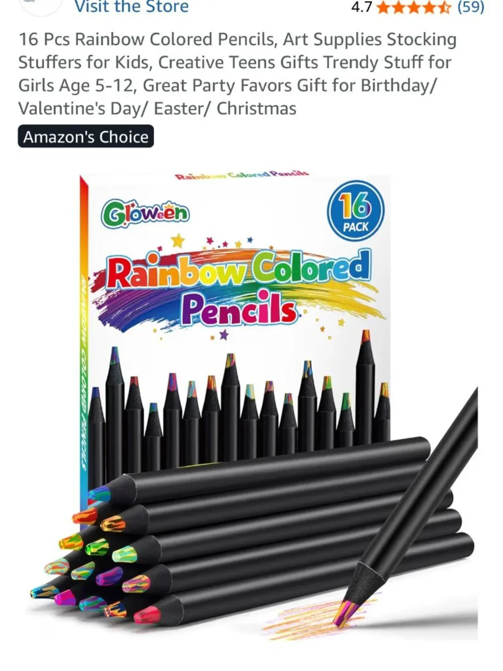 Rainbow colored pencils-2 packs NEW